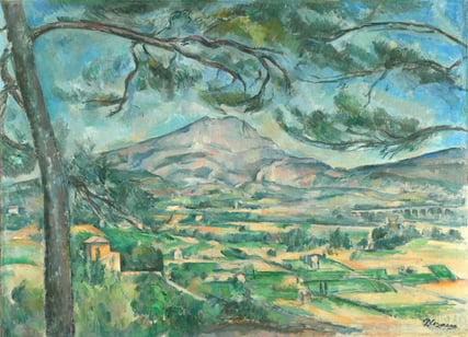 Paul Cézanne’s Painting&nbsp; Mont Sainte-Victoire(1887), Photo Credit courtauld.ac.uk